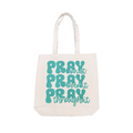 Large Christian "Pray' tote bag