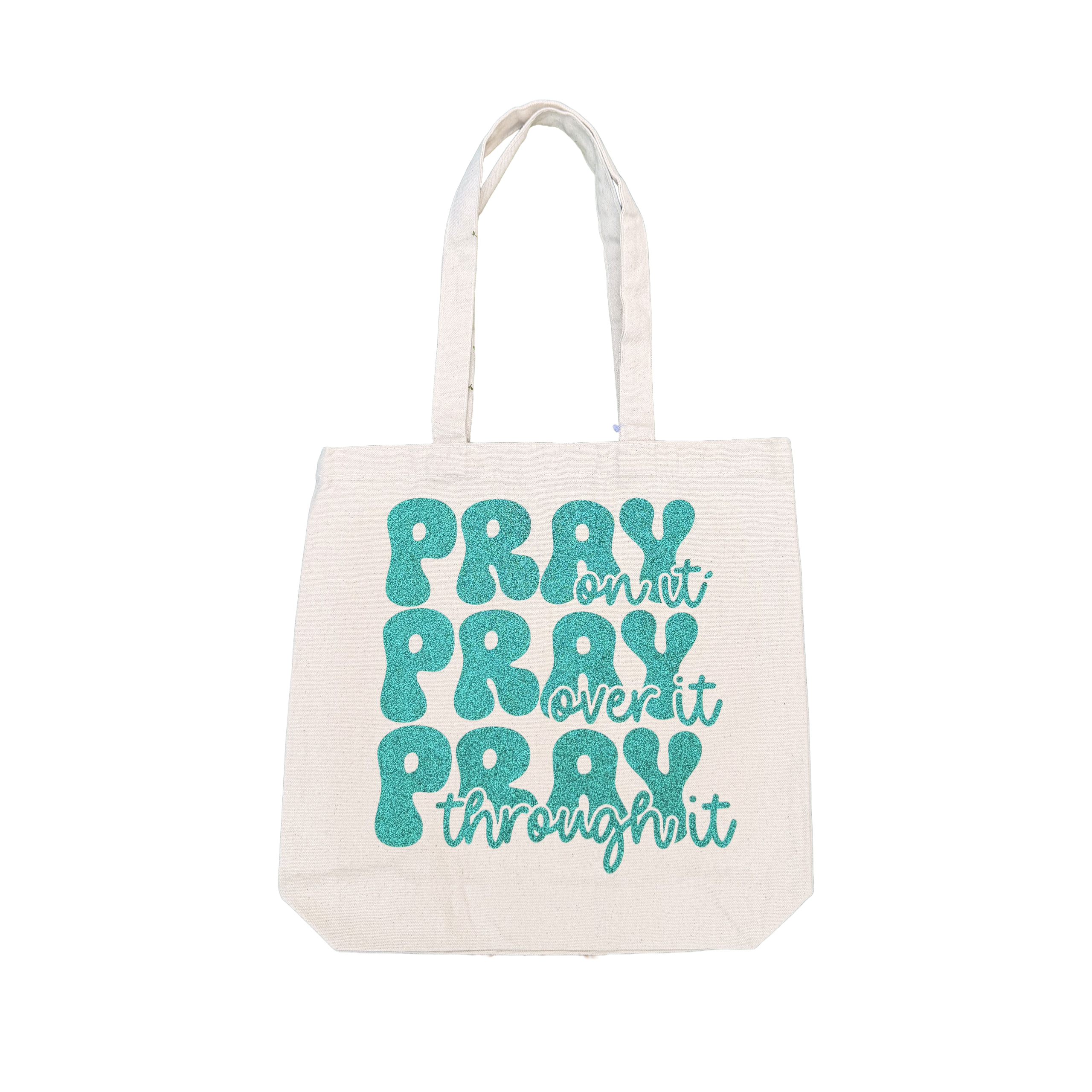 Large Christian "Pray' tote bag