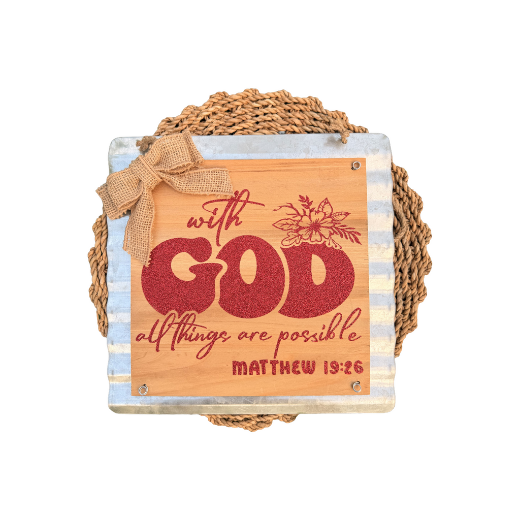 Matthew  19:26 Wall Decor